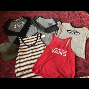 Vans T-shirt + Hat Lot